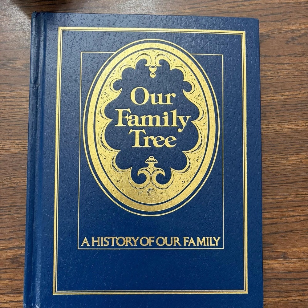 Vintage 1977 Our Family Tree Genealogy Record Book Poplar Books Hardcover